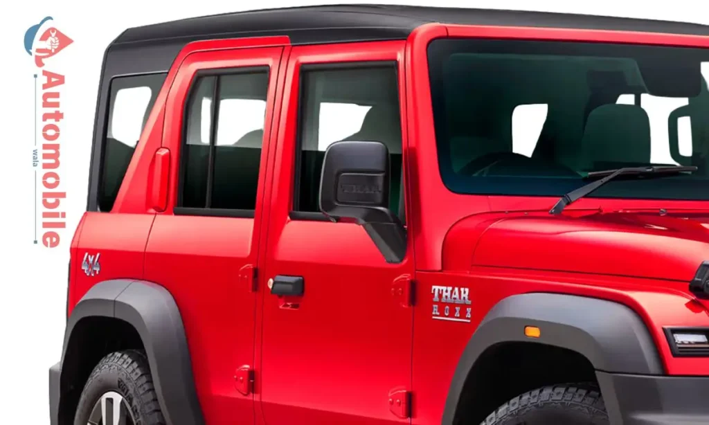 mahindra thar roxx side view