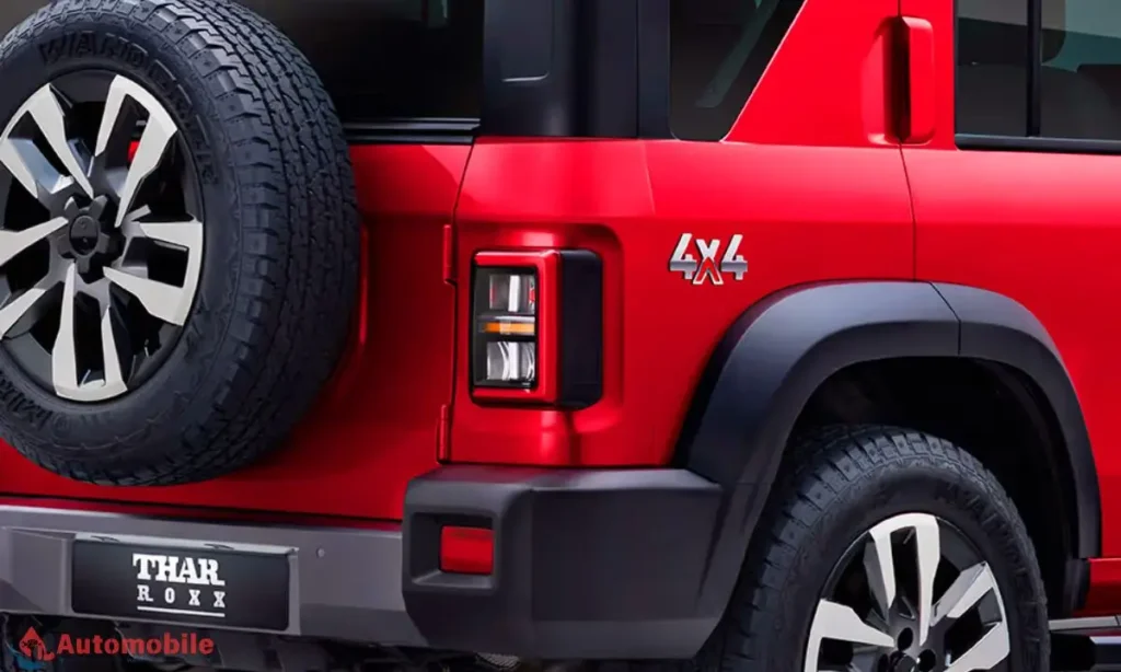 mahindra thar roxx back view