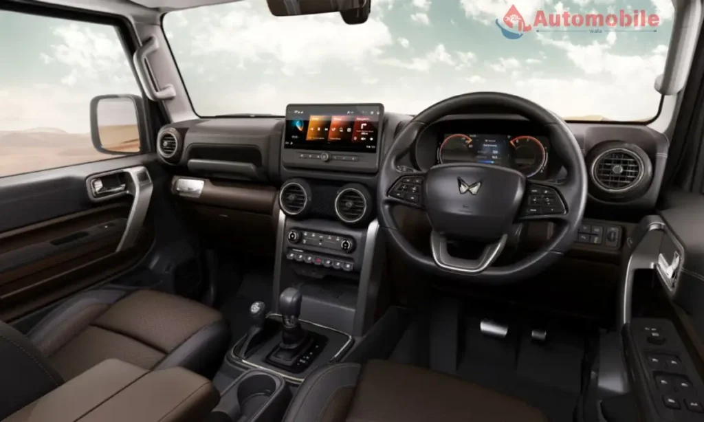 mahindra thar roxx display