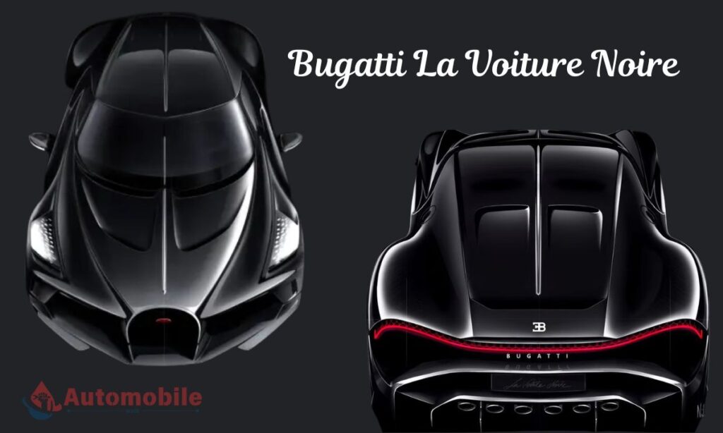 bugatti la voiture noire front and back view